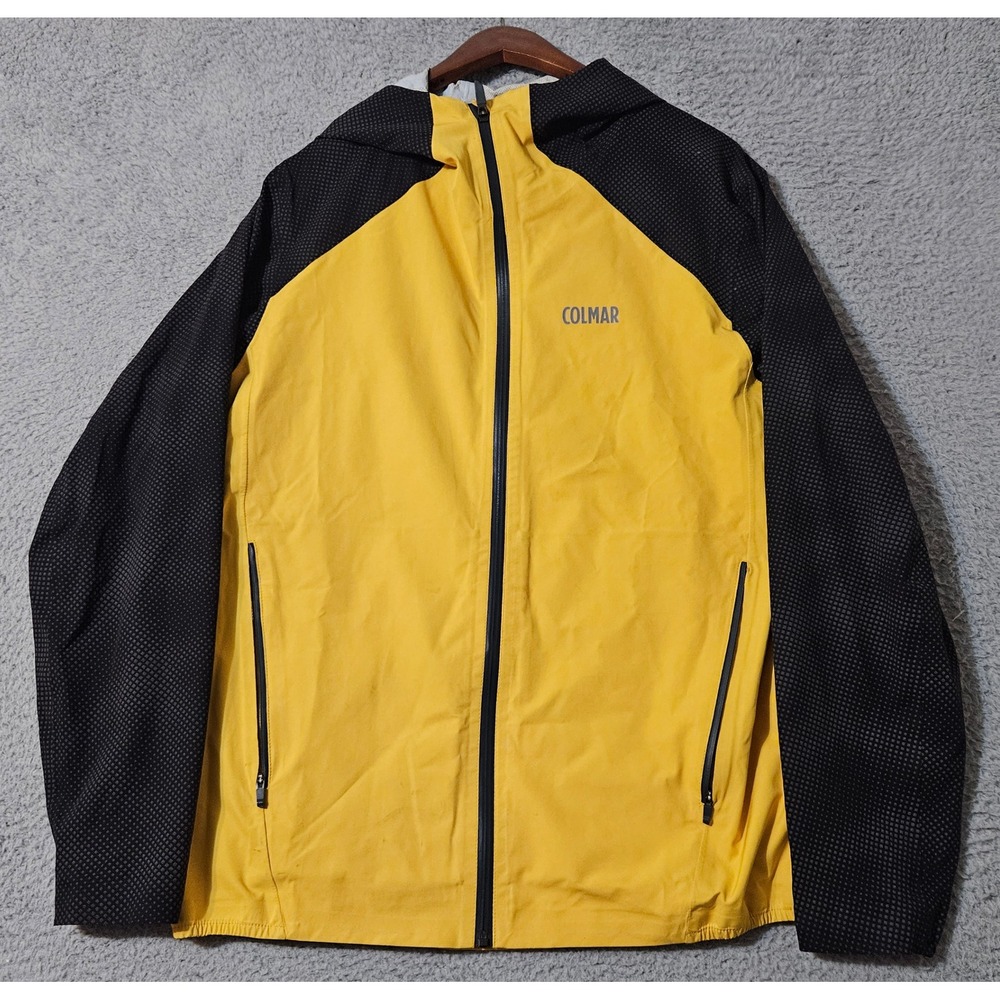 Colmar Yellow Waterproof Rain Jacket Shell Light Hiking Men's SIze 52 (US 42)‎